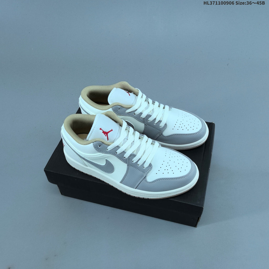Sneakers, White Multi-Color, - Jordan 1 Low OG 553558-146 - product image from the listing.