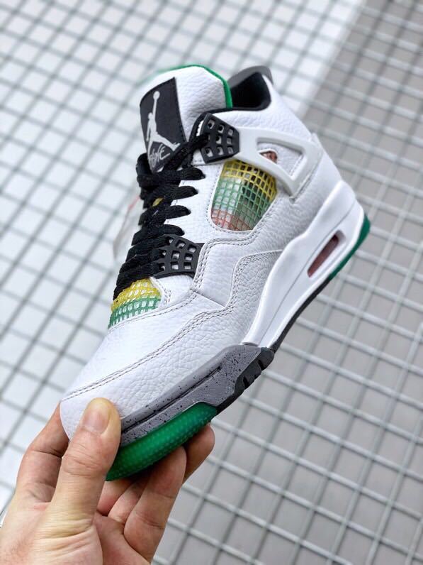 Air Jordan 4 Do the Right Thing Basketball Sneakers in White - product image from the listing.