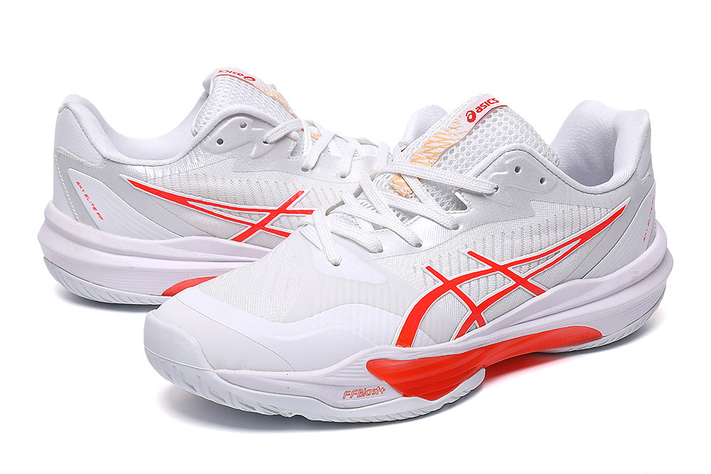ASICS Sky Elite FF 3 Volleyball Shoes in White Orange - product image from the listing.
