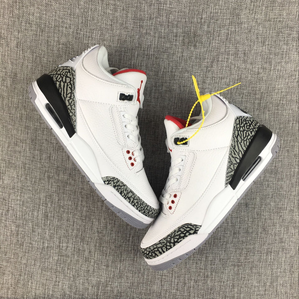 Air Jordan 3 White Cement High-Cut Sneakers - product image from the listing.