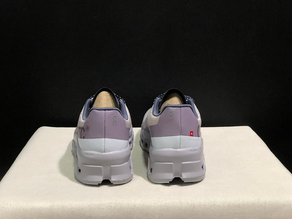 Gray and Purple On Cloudmonster Sneakers - product image from the listing.