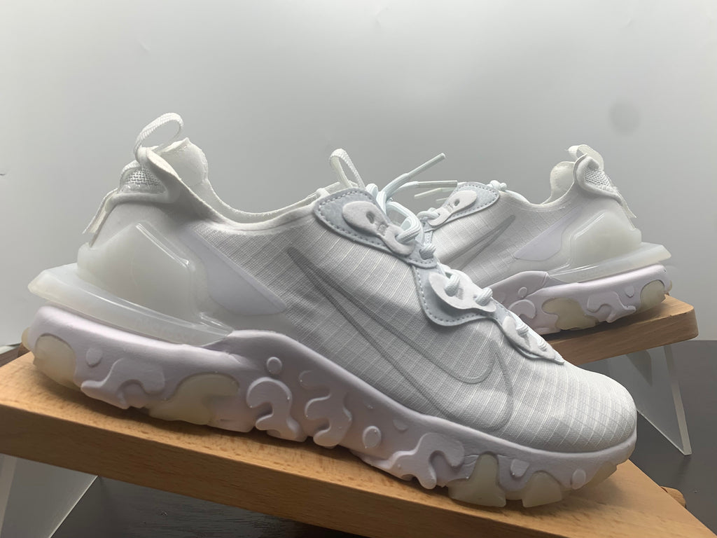 Nike React Element 87 White Grid Trainers - product image from the listing.