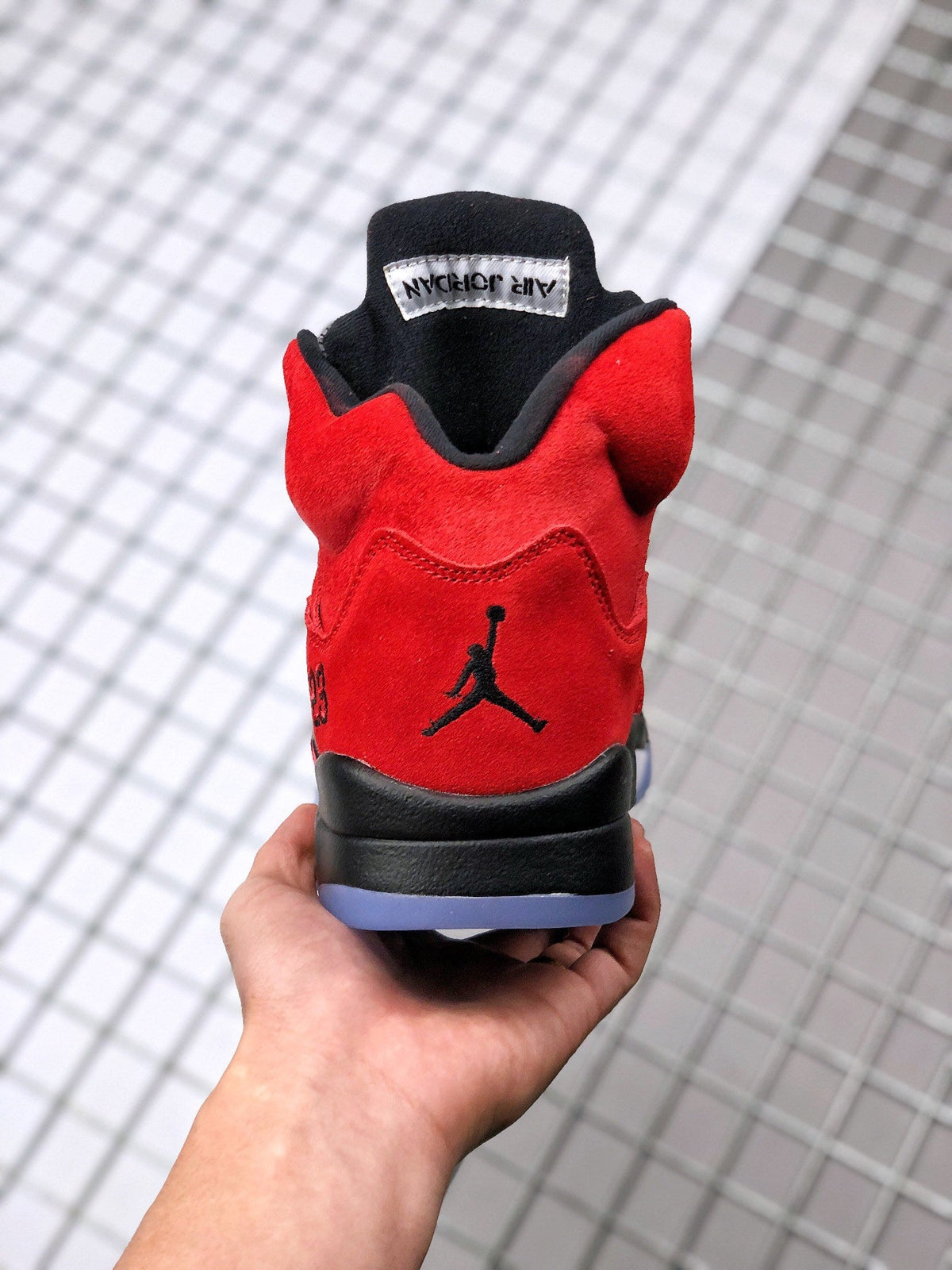 Air Jordan 5 Raging Bull Red Black Sneakers DD0587-600 - product image from the listing.