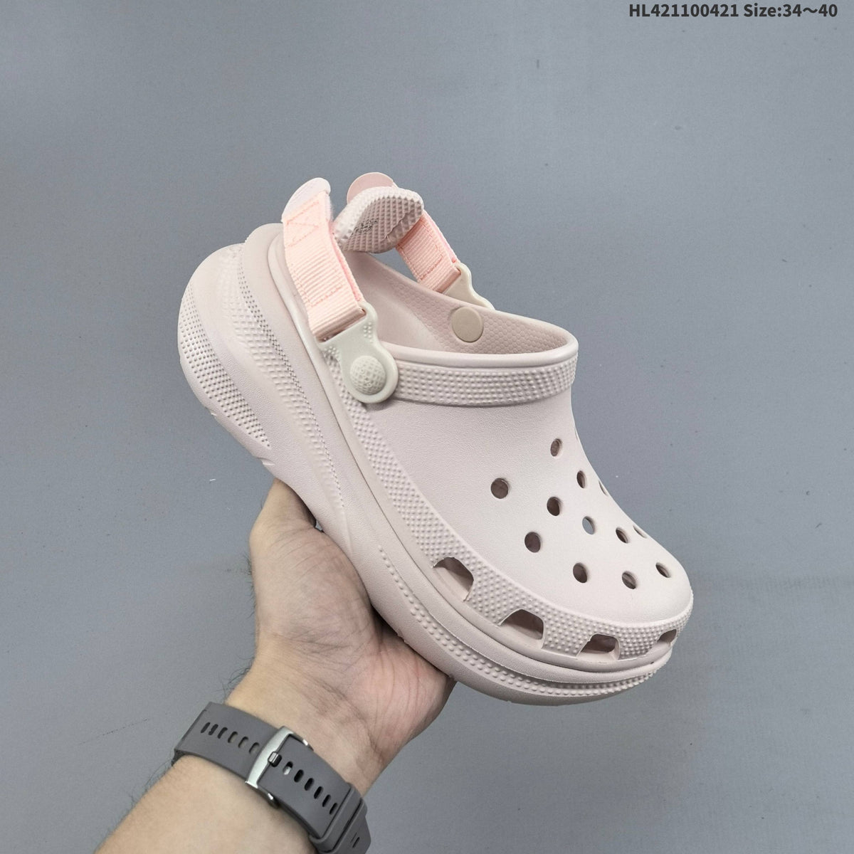 Platform Clog with Adjustable Heel Strap by Crocs - product image from the listing.