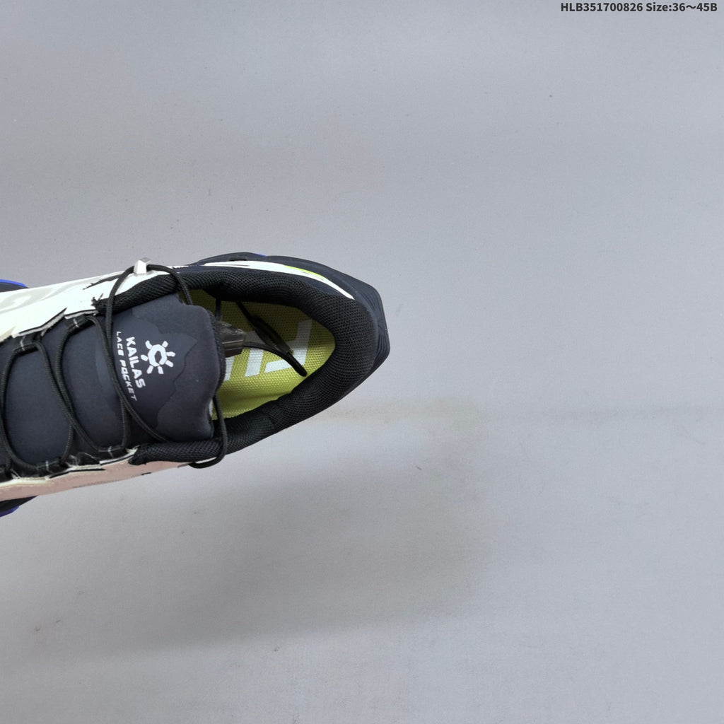 Kailas Fuga EX3 BOA Trail Running Shoes, in White and Navy - product image from the listing.