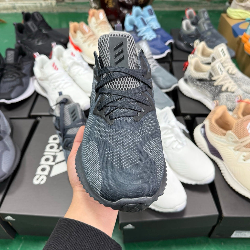 adidas Alphabounce CG4762 Sneakers, in Grey and Gold - product image from the listing.