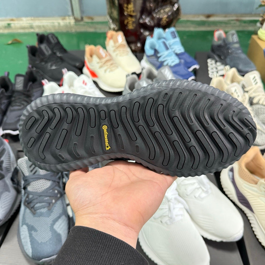 Dark Gray Green adidas AlphaBounce HPC Sneakers - product image from the listing.