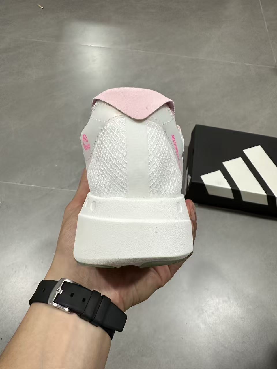 Nike Lightstrike Pro Running Shoes in White Pink - product image from the listing.