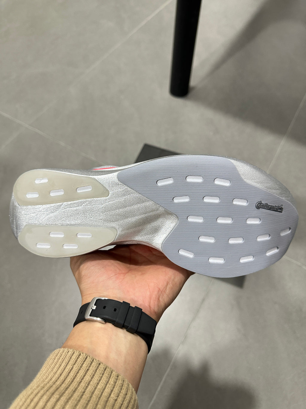 Adidas Lightstrike Pro Running Shoes, in Gray and Red KI3381 - product image from the listing.