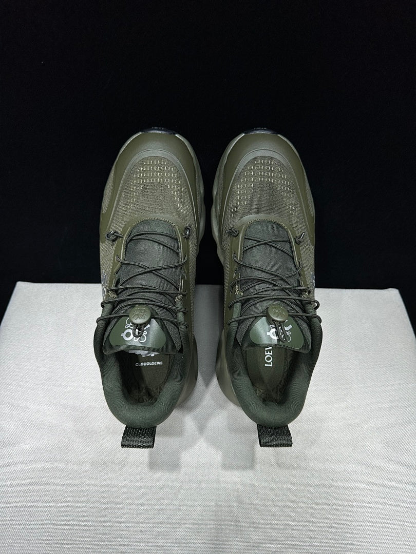 LOEWE x On Cloudventure 3.0 Sneakers in Military in Green - product image from the listing.