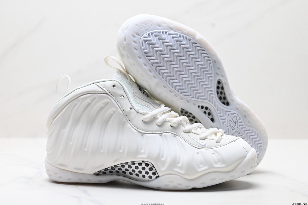 Nike Air Foamposite One Penny High-Top Sneakers in White - product image from the listing.