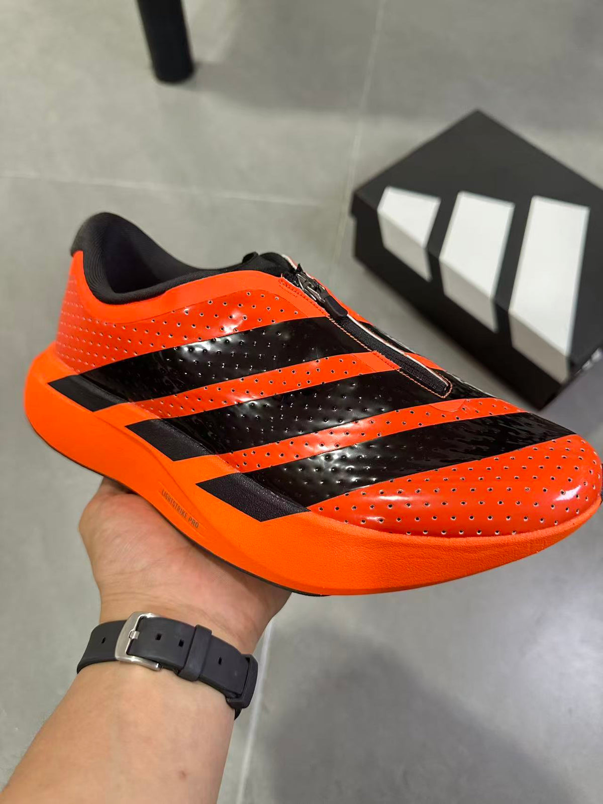 adidas Terrex Agravic Pro Trail Running Shoes in Orange Black - product image from the listing.