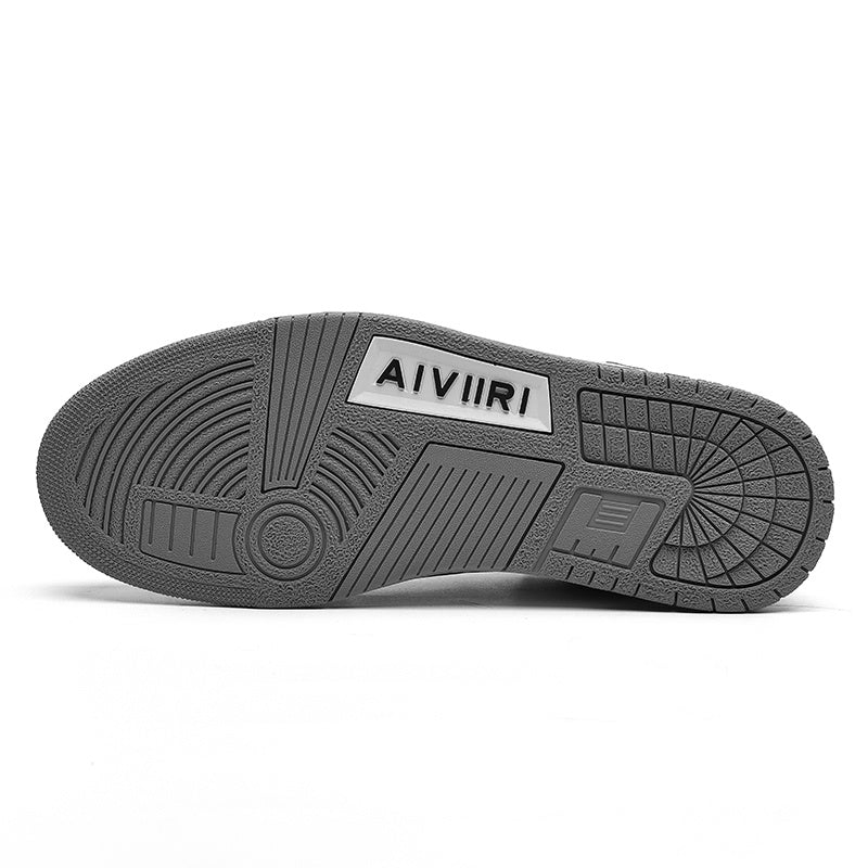 AIVIIRI Low-Top Sneakers in Gray and White MFS003-043 - product image from the listing.