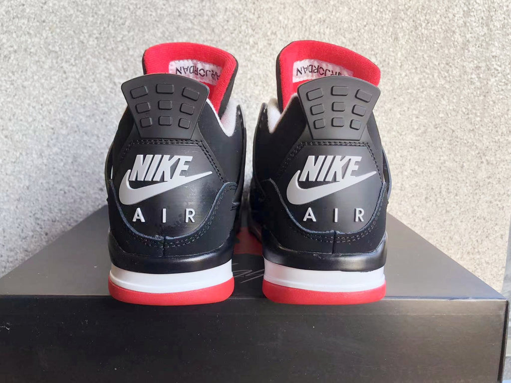 Jordan 4 High-Top Sneakers in Black Grey Red - product image from the listing.