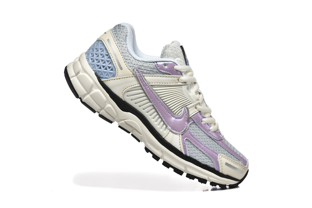 Nike Vomero 5 Trainers in Cream, Silver and Lavender - product image from the listing.