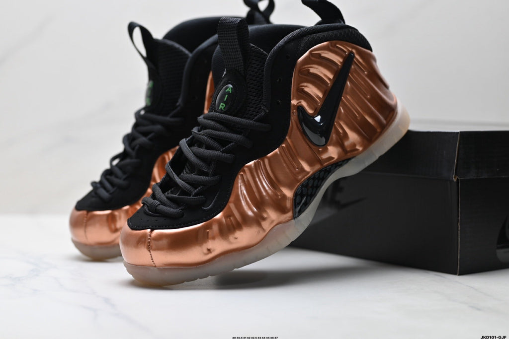 Nike Air Foamposite One Penny Hardaway Copper Trainers - product image from the listing.