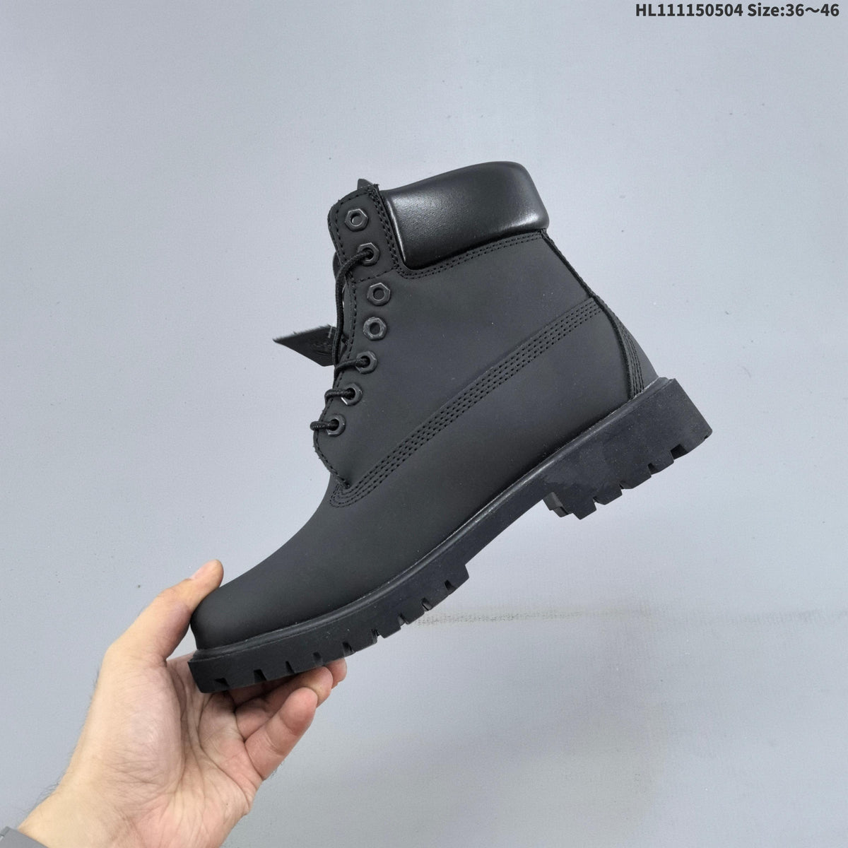 Black 6-Inch Lace-Up Boots by Timberland - product image from the listing.