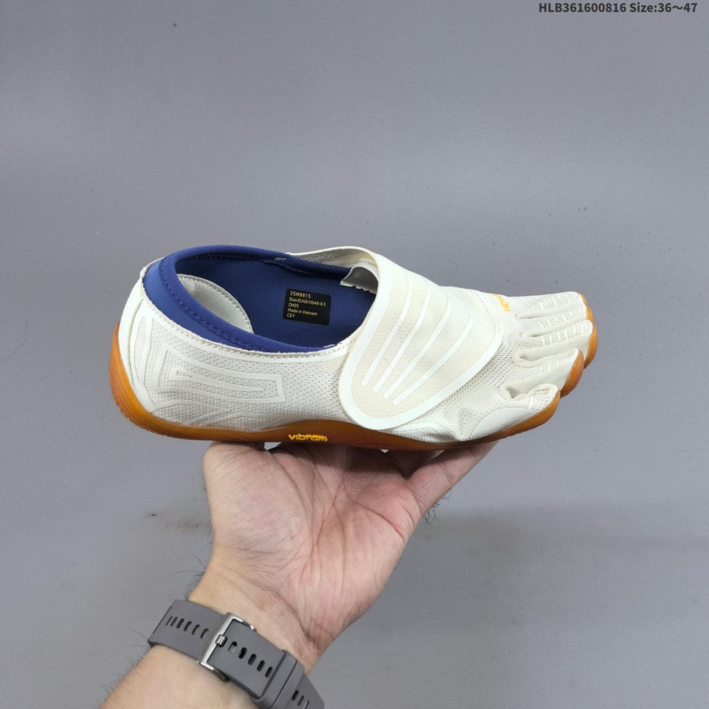 Vibram FiveFingers Groundsplay Training Shoes, in White and Gum - product image from the listing.