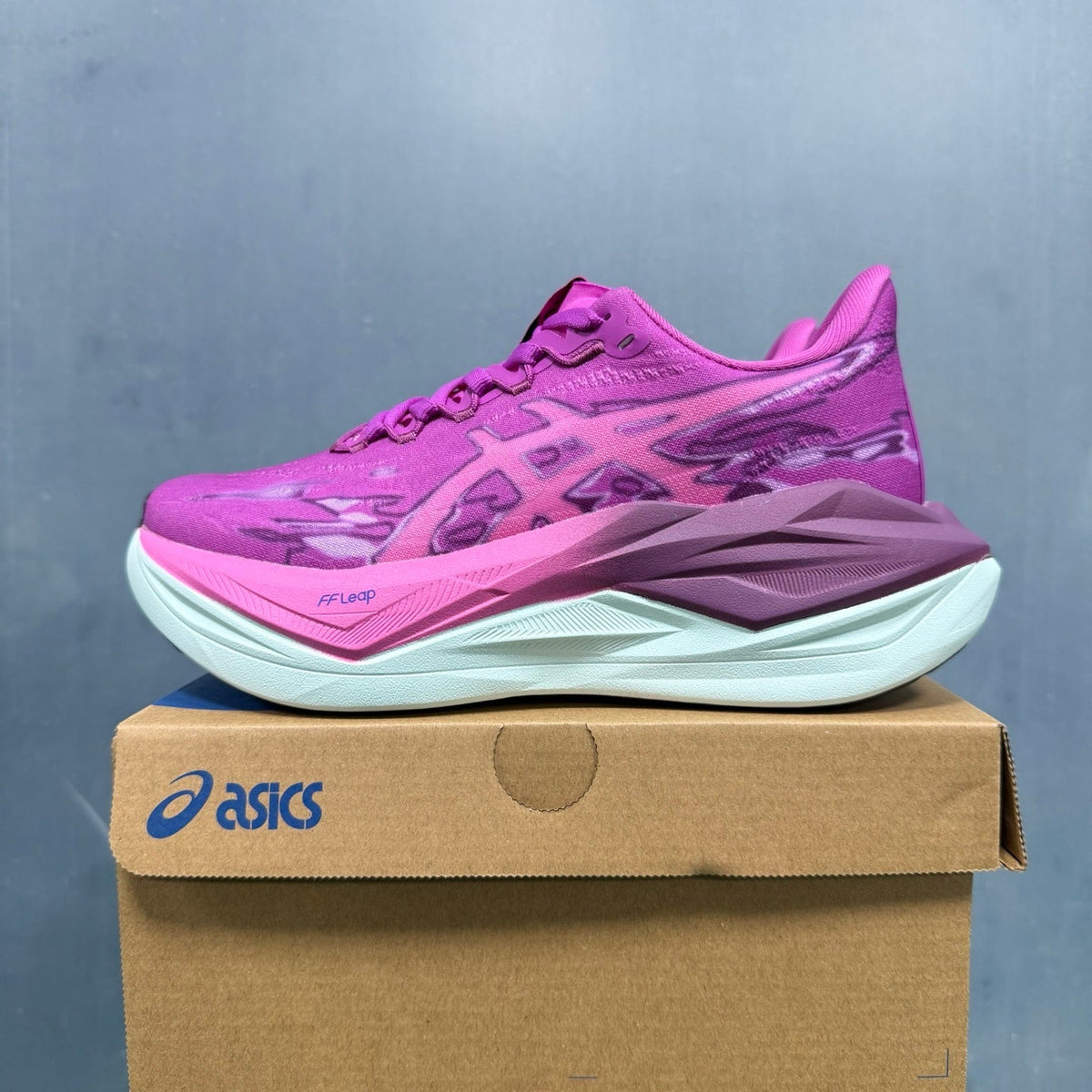 ASICS FF Leap Running Shoes in Pink Purple 1013A188-002 - product image from the listing.