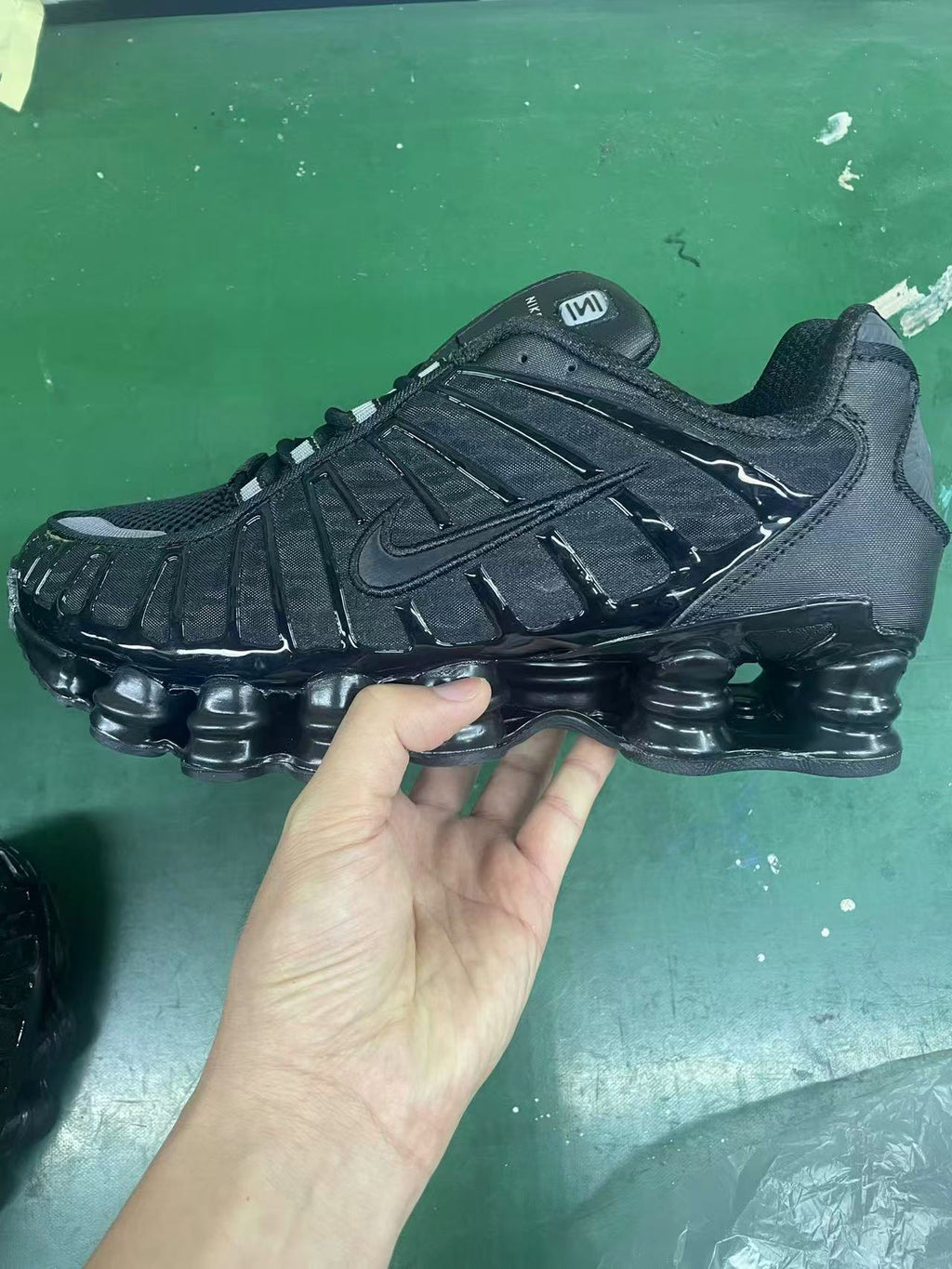 Black Nike Shox TL Sneakers - product image from the listing.