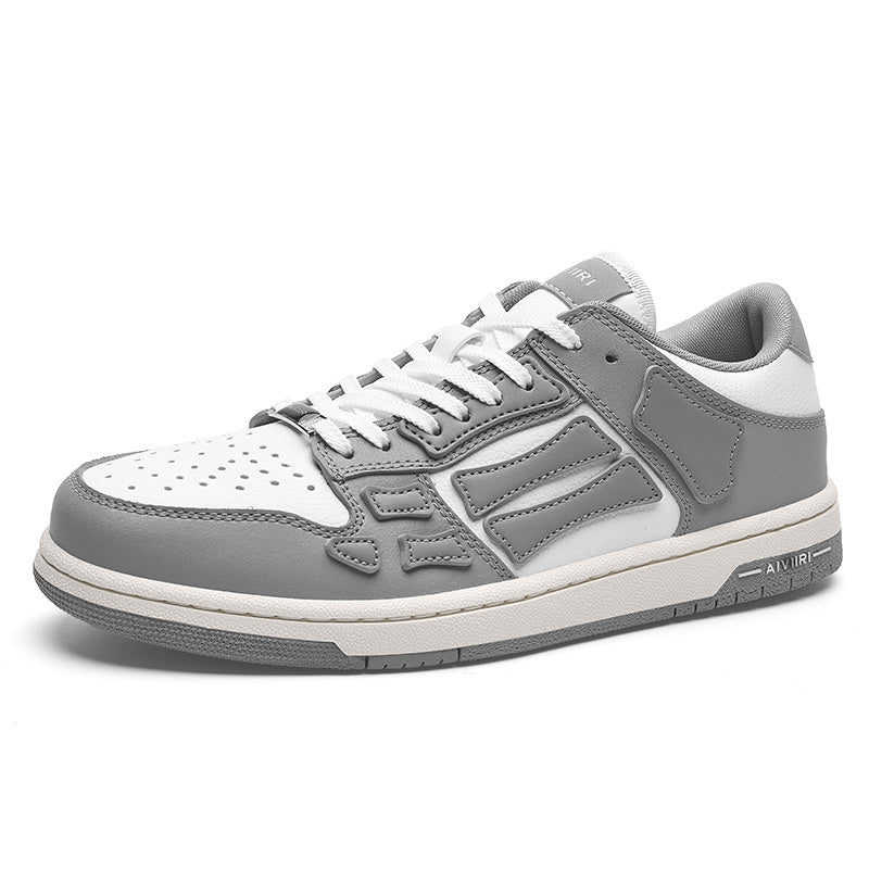 AIVIIRI Low-Top Sneakers in Gray and White MFS003-043 - product image from the listing.