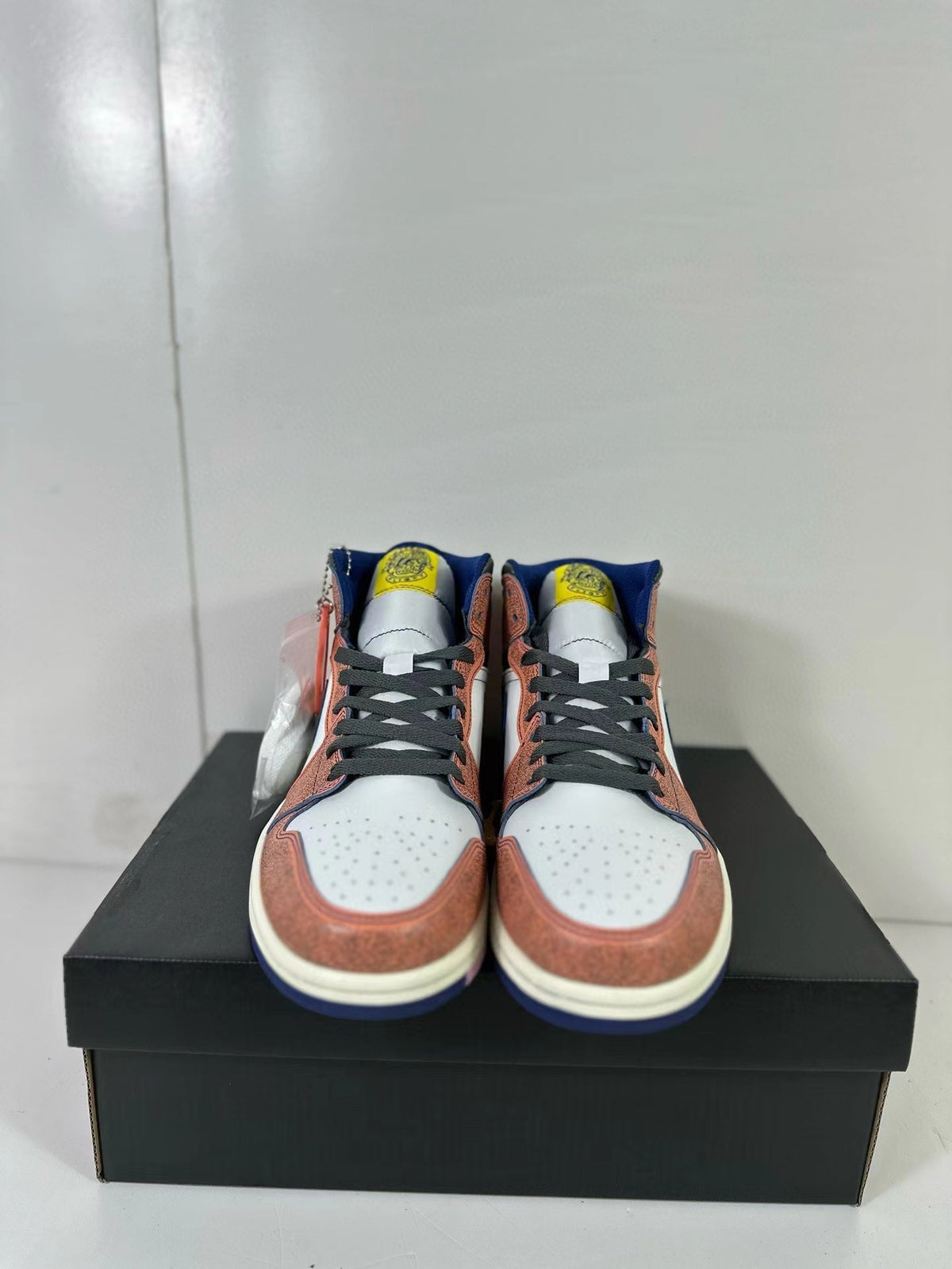 Air Jordan 1 Mid Flight Orange White Black FV3619-106 - product image from the listing.