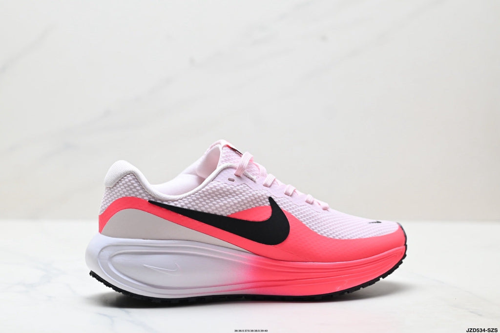 Women's Nike Revolution 8 Running Shoes White Pink - product image from the listing.