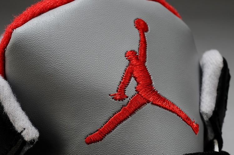 Air Jordan 3 Black Grey Red High-Top Sneakers - product image from the listing.