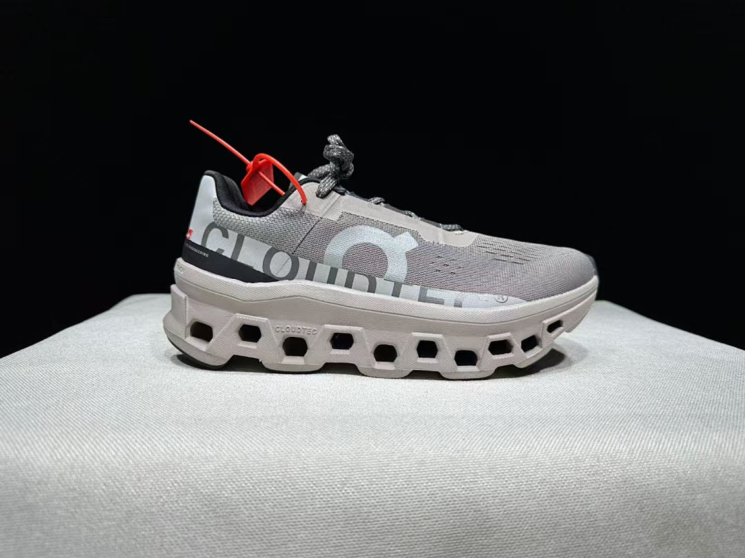 On Cloudmonster Trainers in Cinder Fog - product image from the listing.
