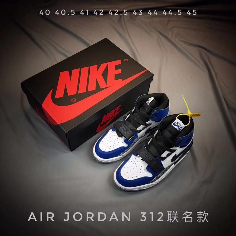 Nike Air Jordan Legacy 312 Sneakers in Blue White Black - product image from the listing.