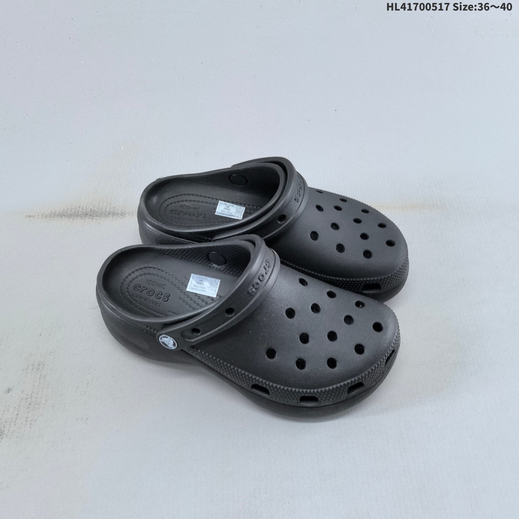 Crocs Classic Clog Platform Clog in Black, White or in Cream - product image from the listing.