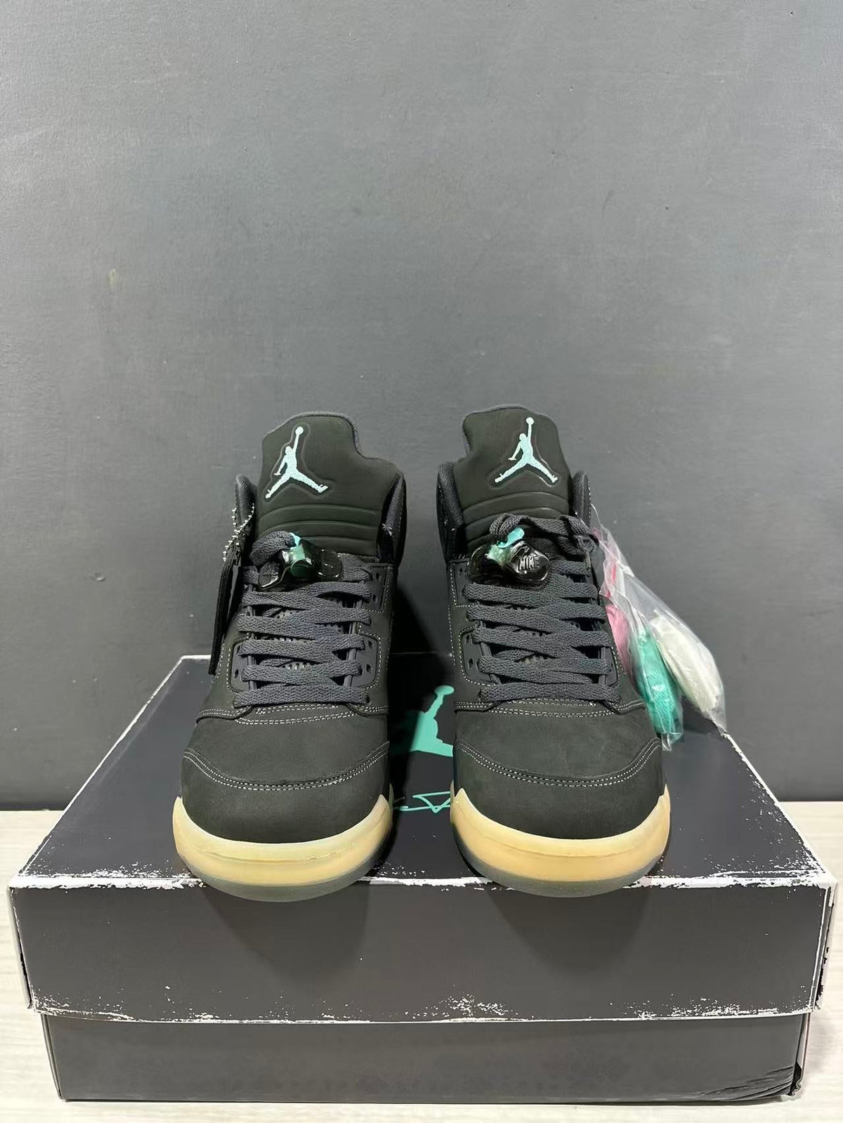 Air Jordan 5 Aqua Black Sneakers IU0734-001 - product image from the listing.