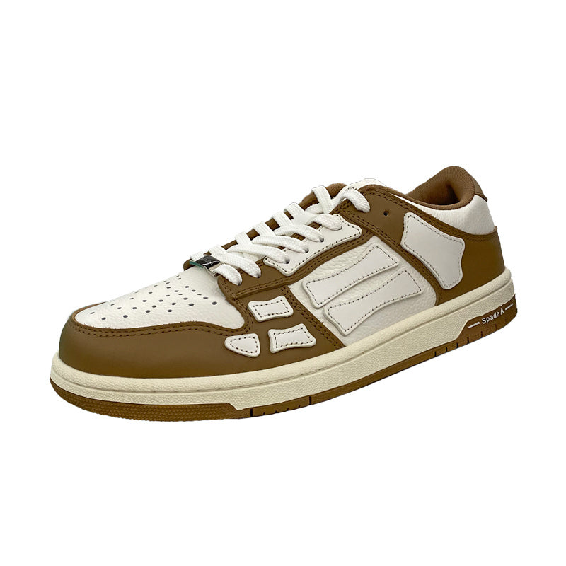 Spade A Low-Top Sneakers in Coffee in Brown and White MFS003-281 - product image from the listing.