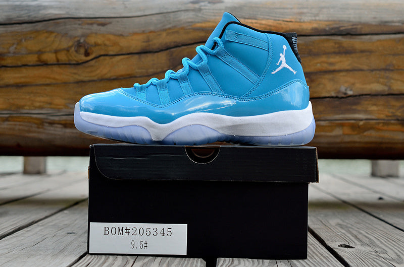 Blue and White Air Jordan 11 High Sneakers - product image from the listing.