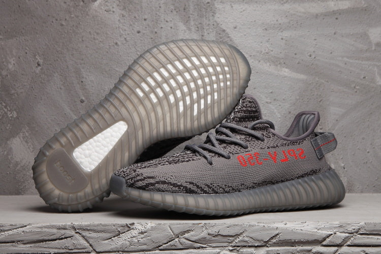 Yeezy 350 V2 Black and Gray Zebra Trainers - product image from the listing.