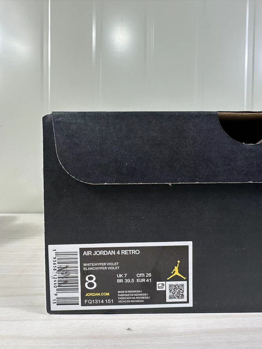 Air Jordan 4 Retro Hyper Violet Sneakers FQ1314-151 - product image from the listing.