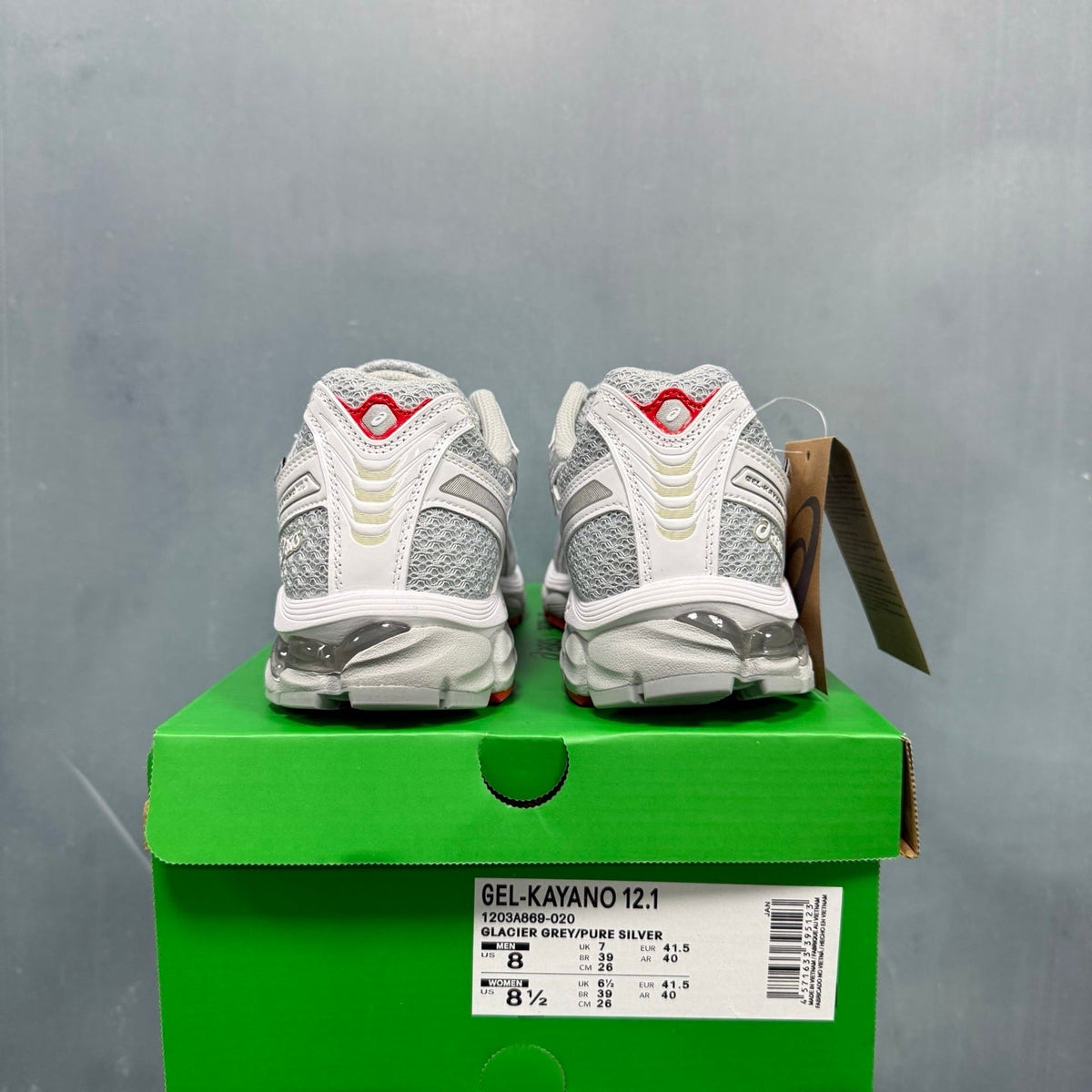 ASICS GEL-KAYANO 12.1 Running Shoes in Grey 1203A869-020 - product image from the listing.