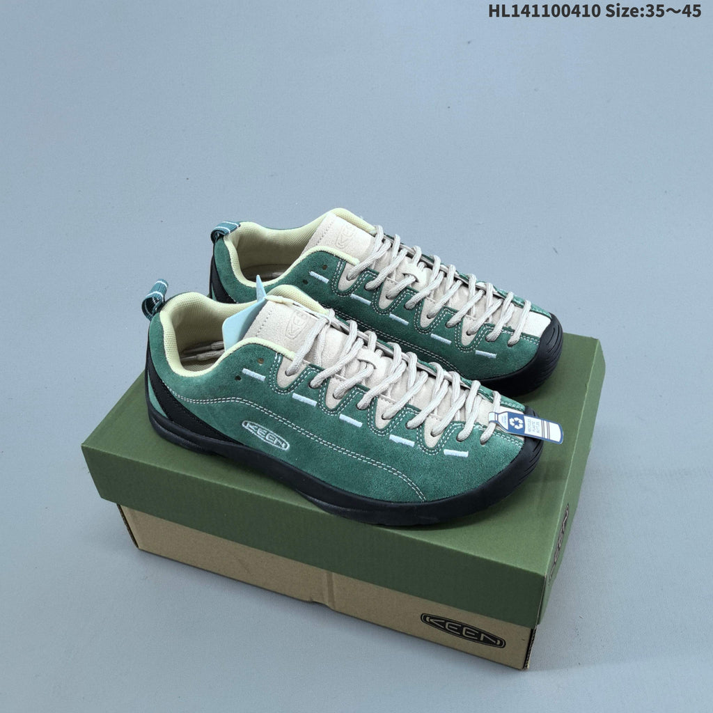 KEEN Jasper Low-Cut Outdoor Sneakers, Green, 1022266 - product image from the listing.