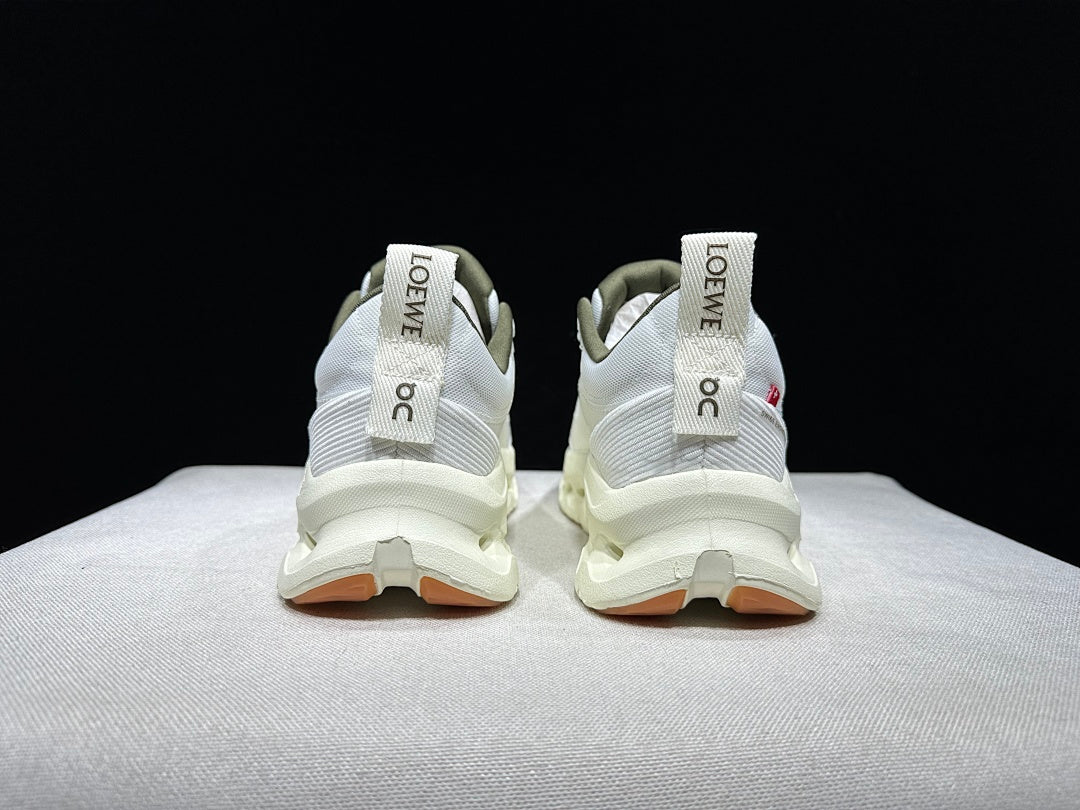 On x Loewe Cloudtilt 2.0 Sneakers, in White and Light Green - product image from the listing.