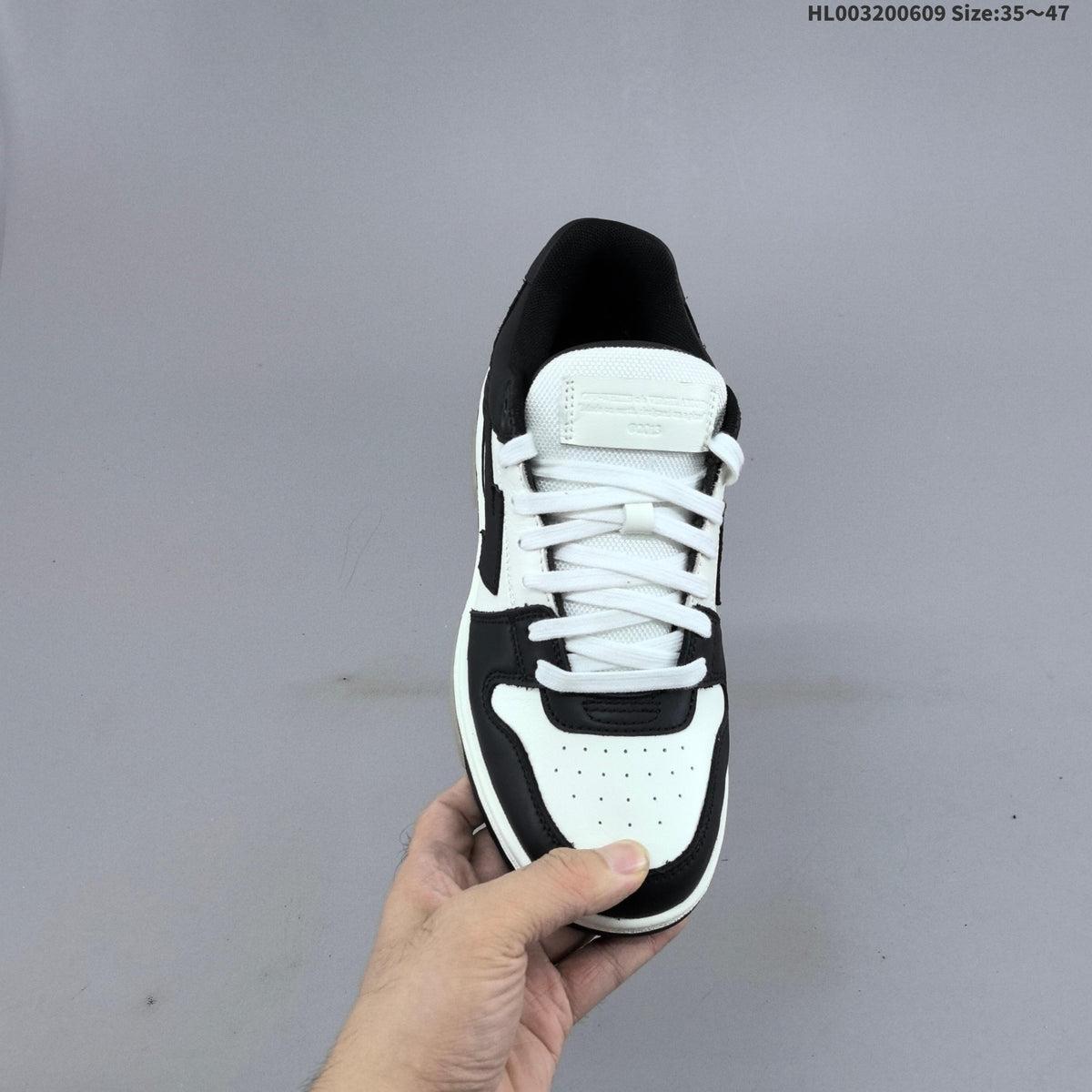 Black and White Off-White Out Of Office Sneakers - product image from the listing.