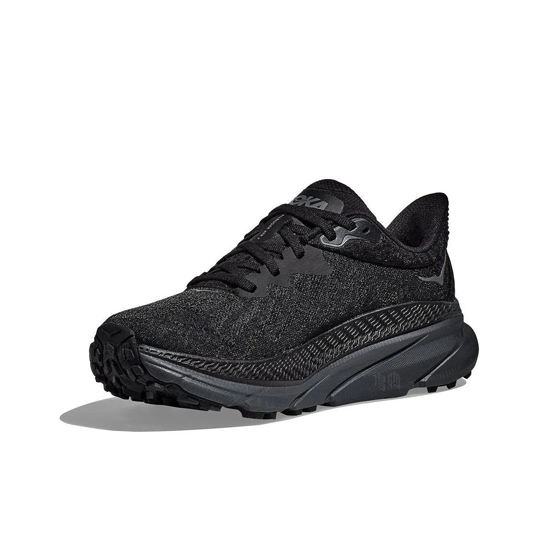HOKA Challenger 7 Trail Running Shoes in Black - product image from the listing.