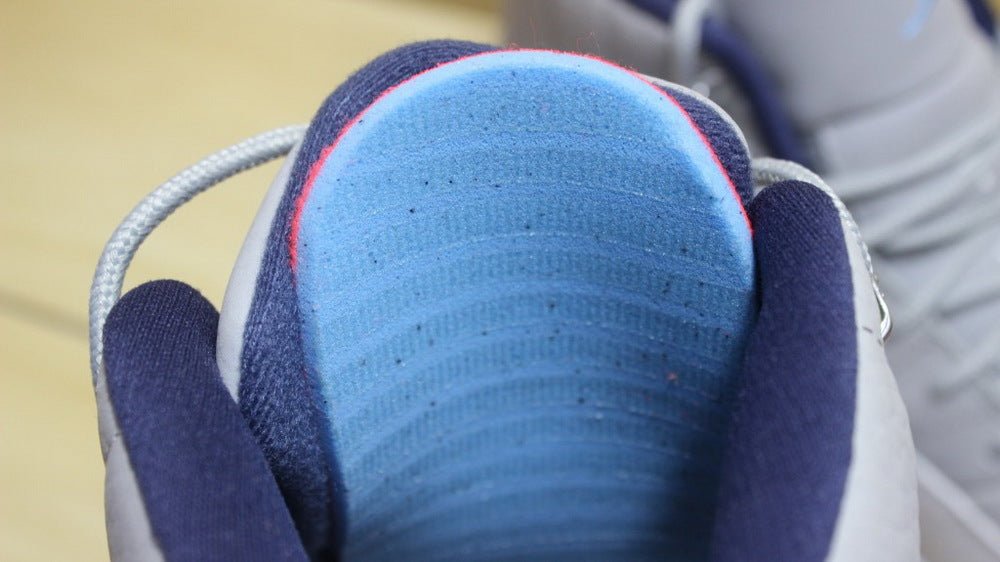Air Jordan 12 GreyBlue High-Cut Sneakers - product image from the listing.