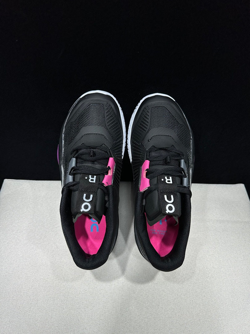 On The Roger Pro Fire Clay Tennis Shoes in Black Pink - product image from the listing.