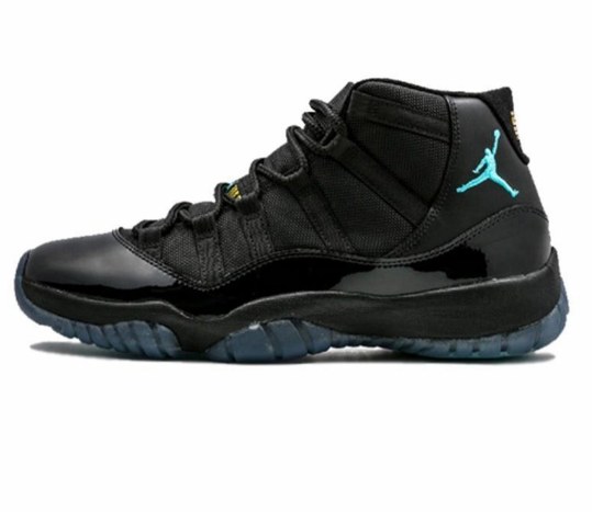 Air Jordan 11 Gamma Blue Sneakers Black 378037-006 - product image from the listing.
