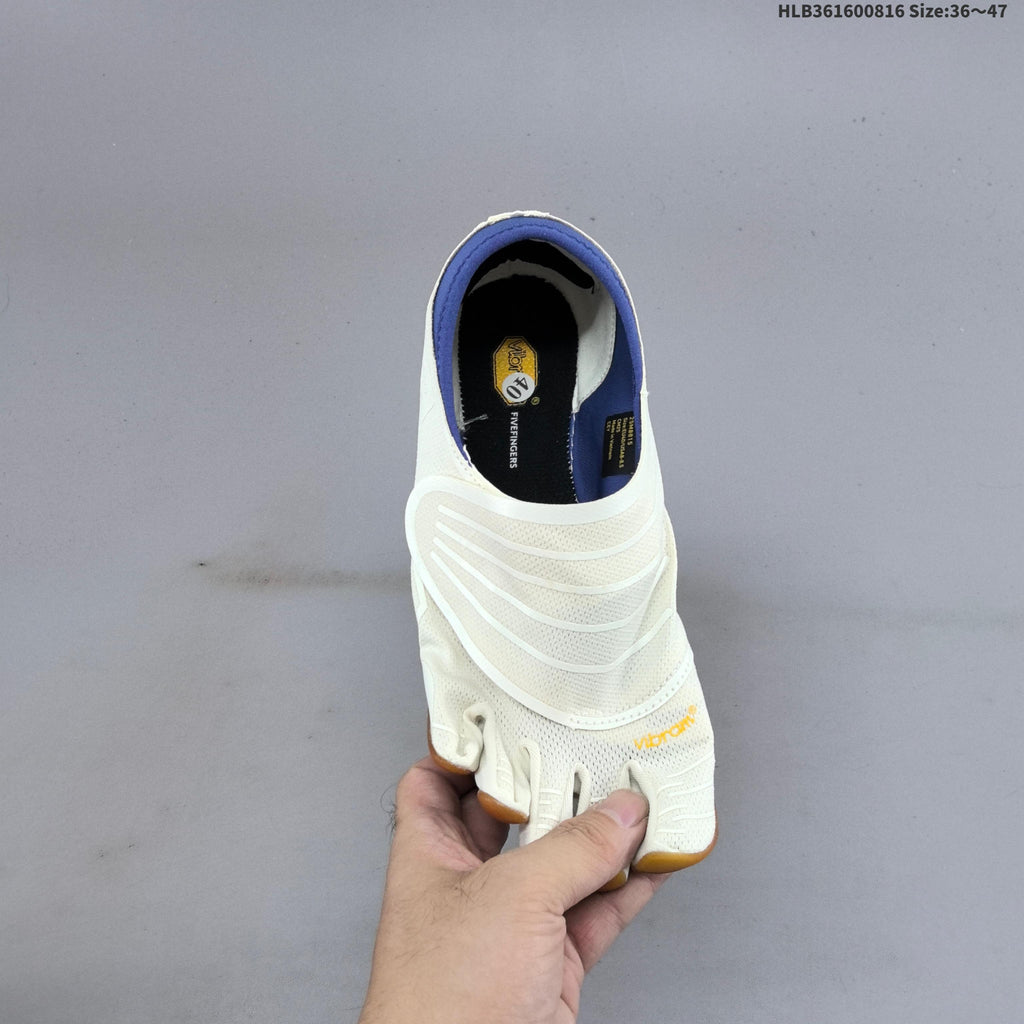 Vibram FiveFingers Groundsplay Training Shoes, in White and Gum - product image from the listing.