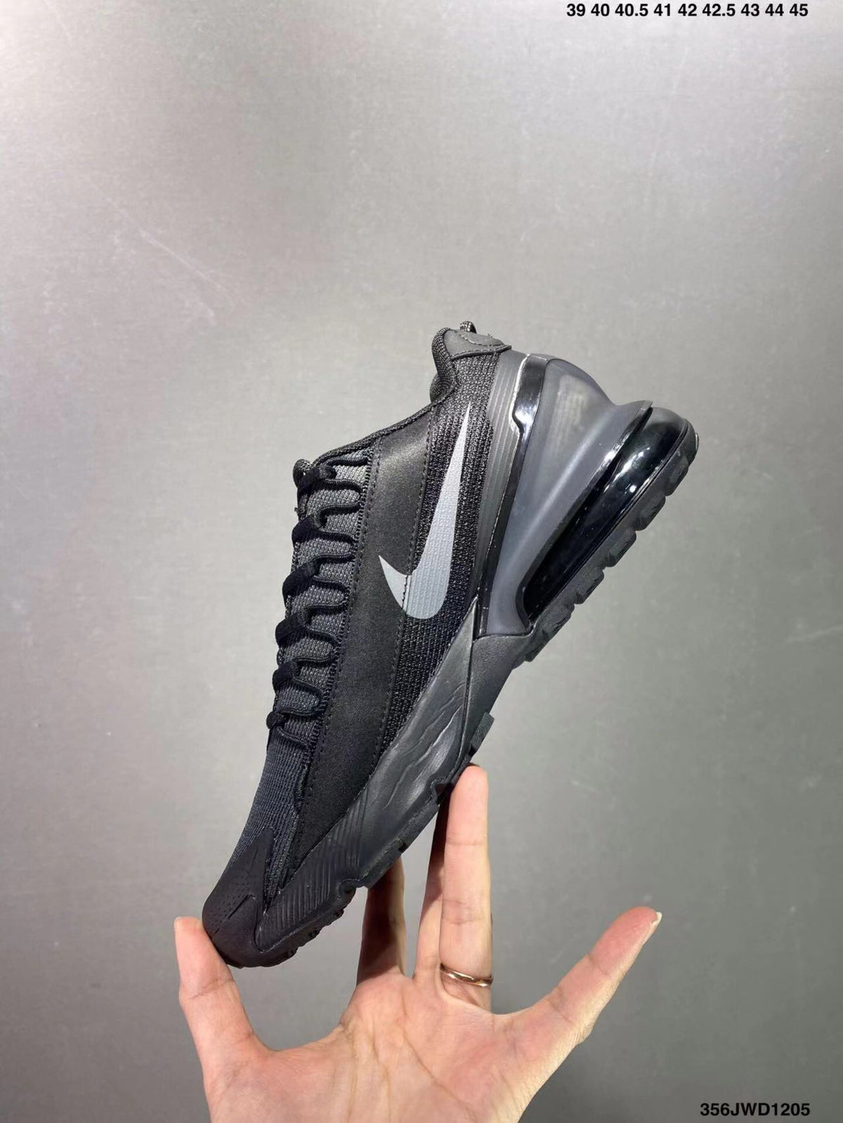 Black and Gray Nike Air Max Pulse Sneakers - product image from the listing.