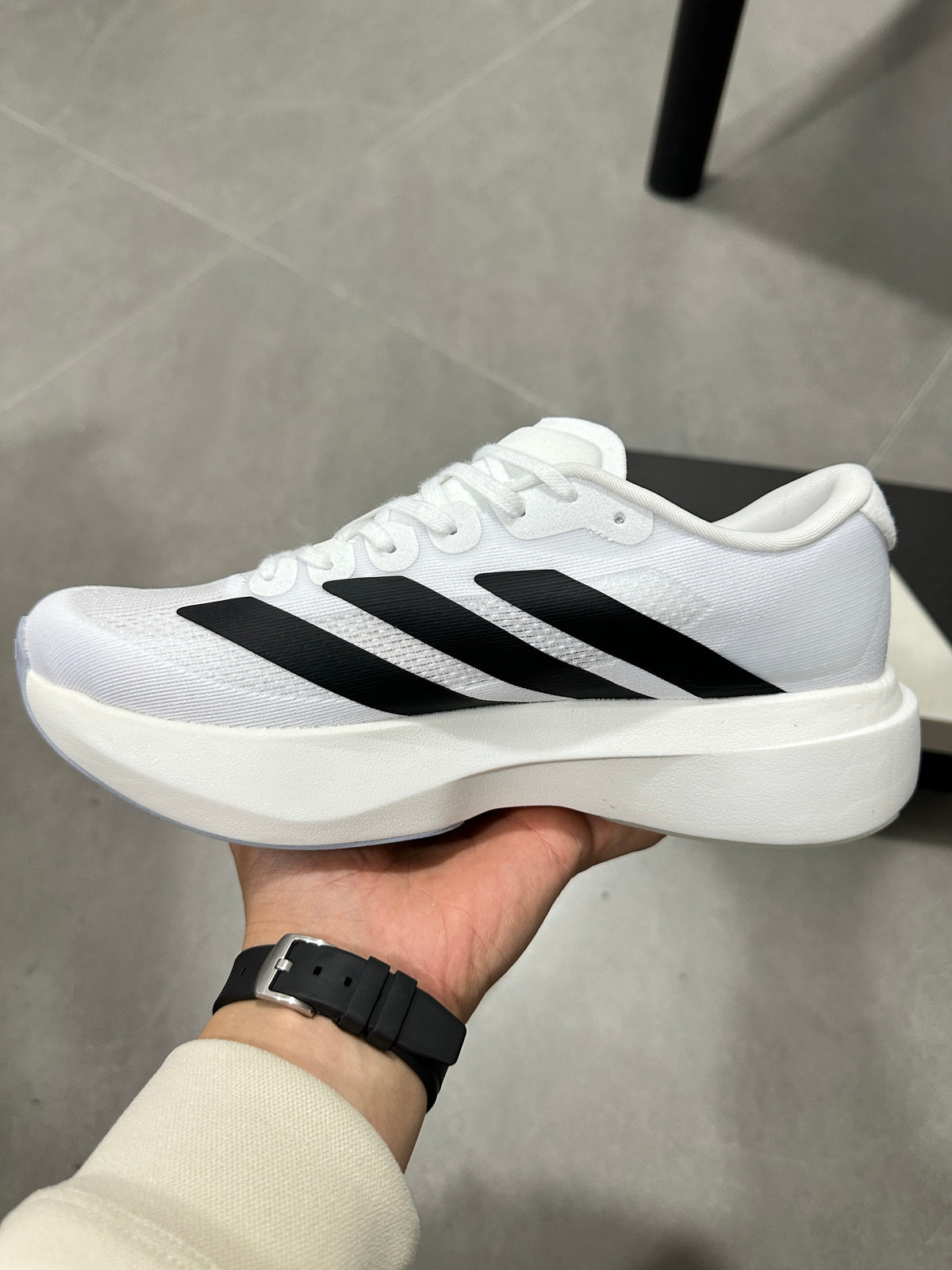adidas Lightstrike Pro Running Shoes in White Black JH6206 - product image from the listing.