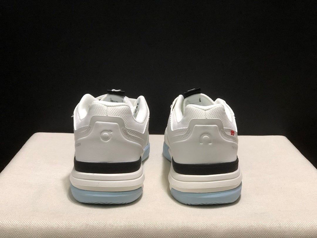 On The Roger Clubhouse Pro Sneakers in White Light Blue - product image from the listing.