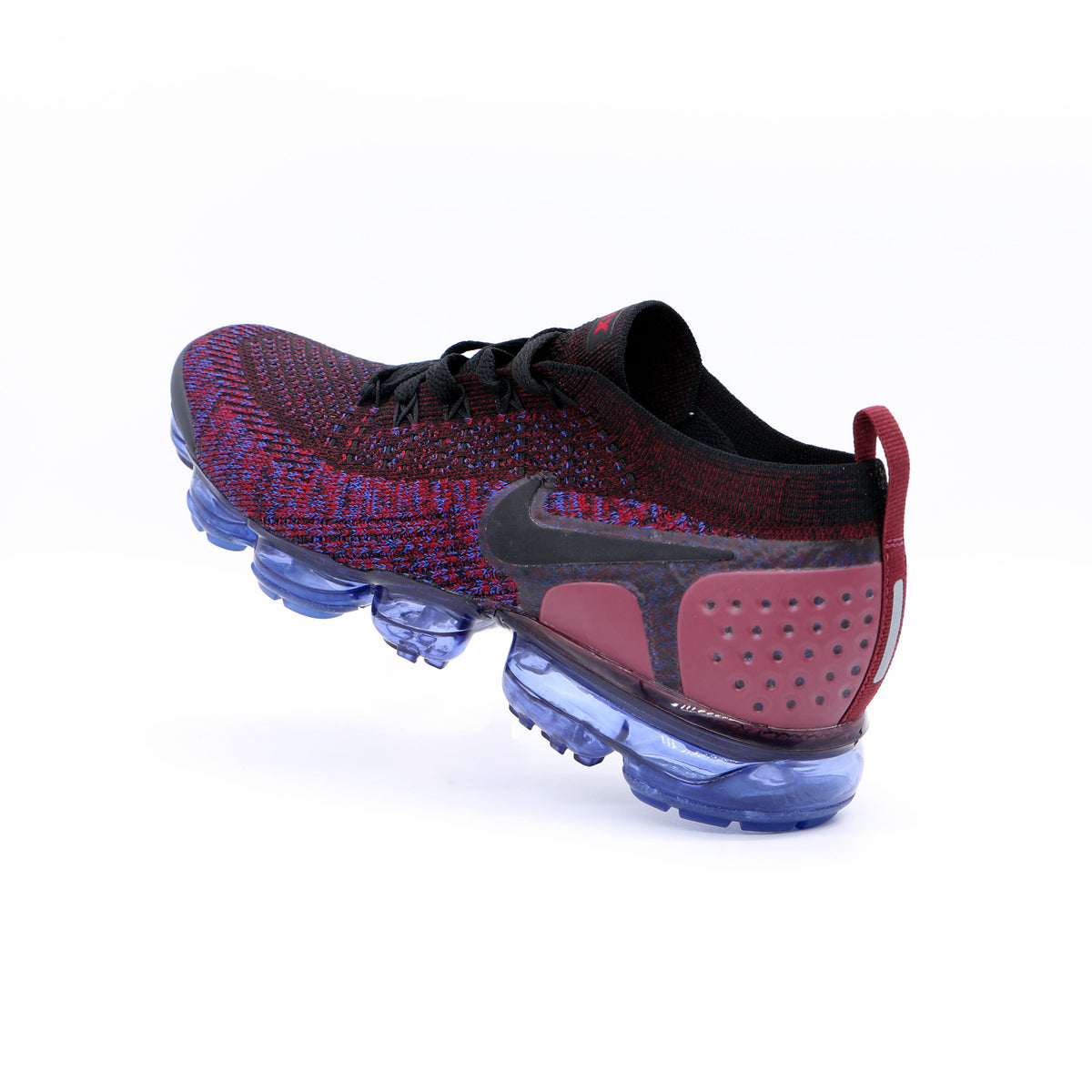 Nike Air VaporMax Flyknit Sneakers in Deep Red Blue 942842-006 - product image from the listing.