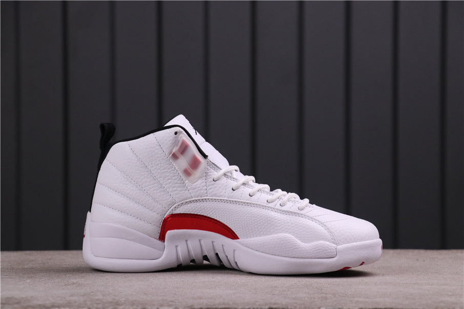 Air Jordan 12 Reverse Flu Game White Red CT8013-106 - product image from the listing.